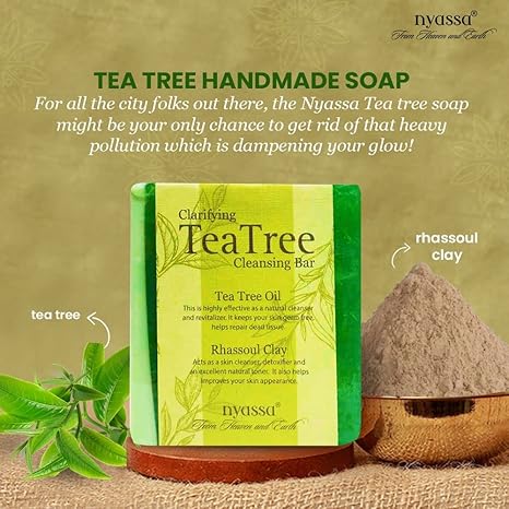 Nyassa Clarifying Teatree cleansing bar|Handmade soap