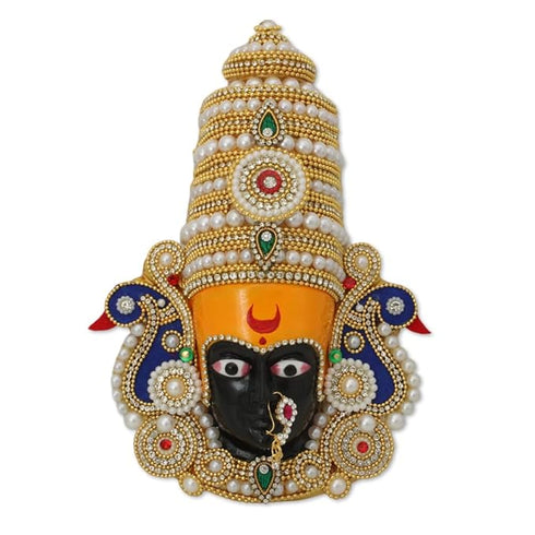 Decorative Face of Kolhapur Devi Mahalakshmi Mukhavata (1 Pcs)