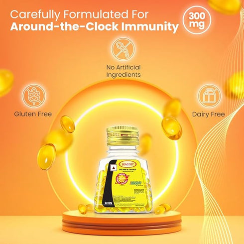 Seacod Cod Fish Liver Oil 100 softgel Capsules