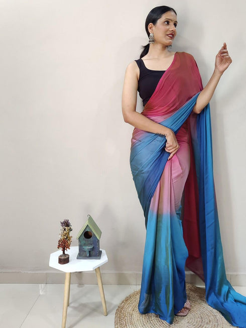 Vasthrlay Blouse Teal Saree