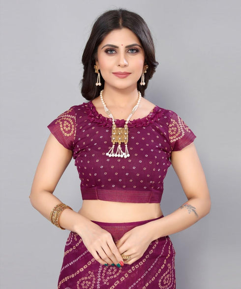 Vasthrlay Printed Yellow Jetpuri Ethnic Wear