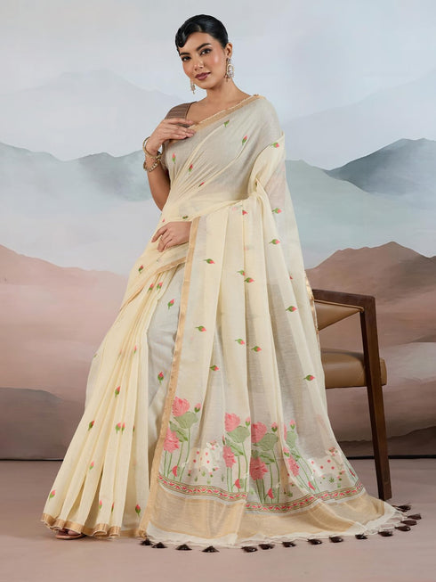 Vasthrlay Botanical Printed Unstitched Rj Ethnic Wear