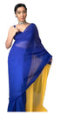 Vasthrlay Pink Georgette Unstitched Saree