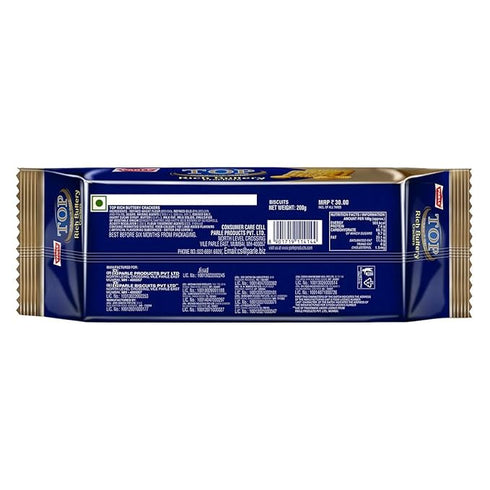 Parle Top Delicious & Crispy Rich Buttery Crackers