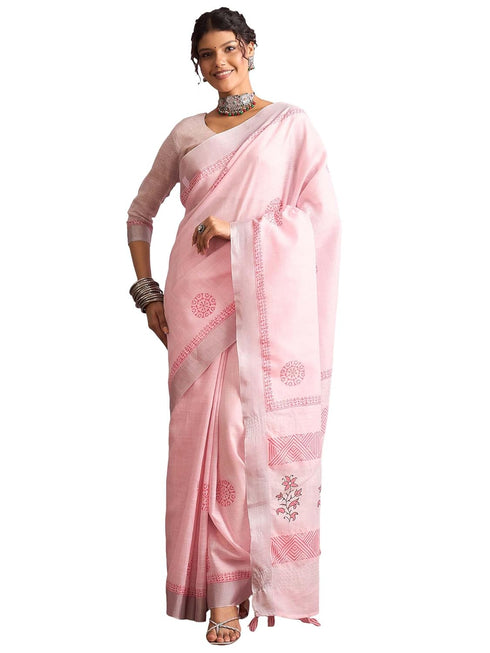 Vasthrlay Printed Unstitched Blouse Ethnic Wear