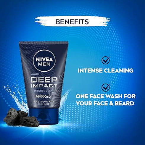 Nivea Men Deep Impact Beard & Face Wash