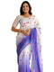 Vasthrlay Womens Printed Unstitched Dusty Pink Saree