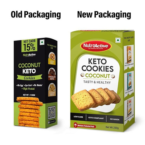 NutroActive Gluten Free Coconut Cookies Low Carb