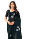 Vasthrlay Womens Printed Unstitched Sky Blue Saree