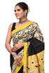 Crafts Moda Hand Block Ajrakh Print Cotton Saree For Women With Blouse