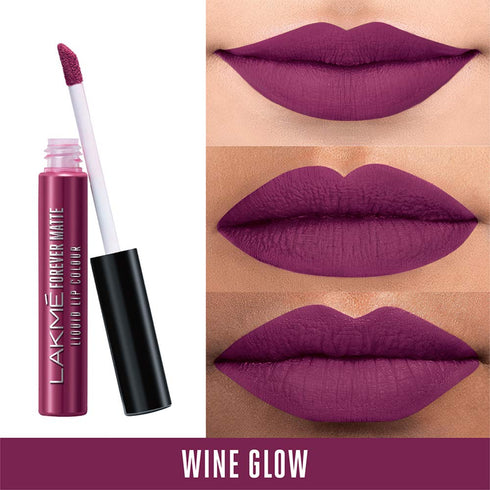 Lakme Forever Matte Liquid Lip Colour | Wine Glow