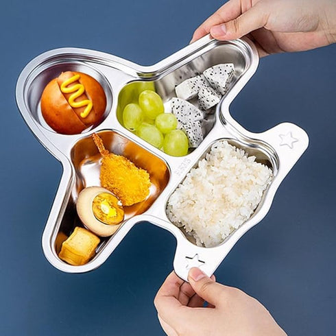 Stainless Steel Divided Meal Plate for Baby