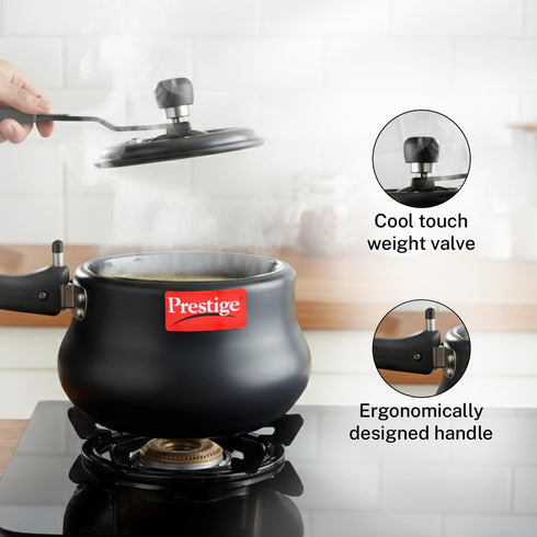 Prestige 3 Litre Hard Anodized Nakshatra Plus Inner Lid Pressure Cooker