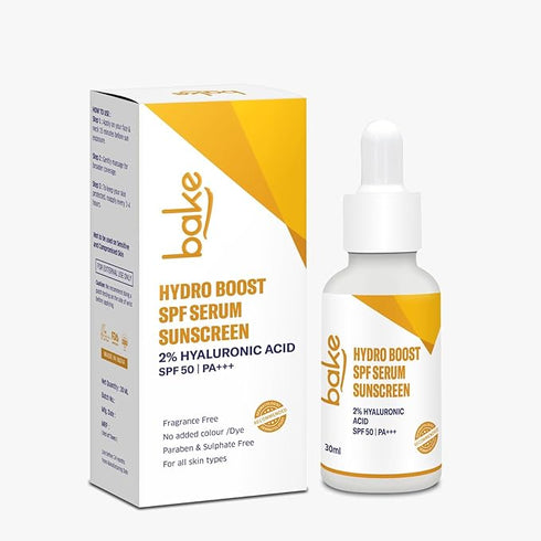 Bake 2% Hyaluronic Acid Face Serum Sunscreen SPF 50 PA+++