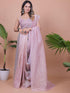 Vasthrlay Lavender Unstitched Saree