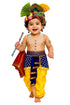 BLU VAPOUR Krishna Dress for Kids, Kanha Costume for Janmashtami, Blue Red & Yellow