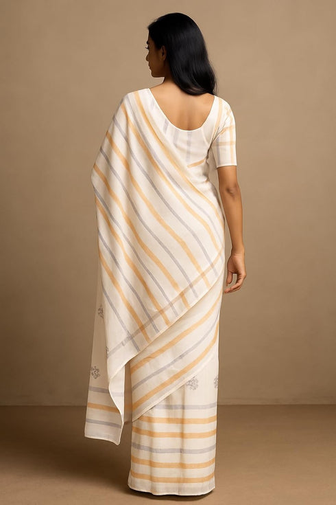 Vasthrlay Striped Lightweight Linen Blend Stripes