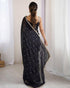Vasthrlay Chiffon Silver Sequin Metallic