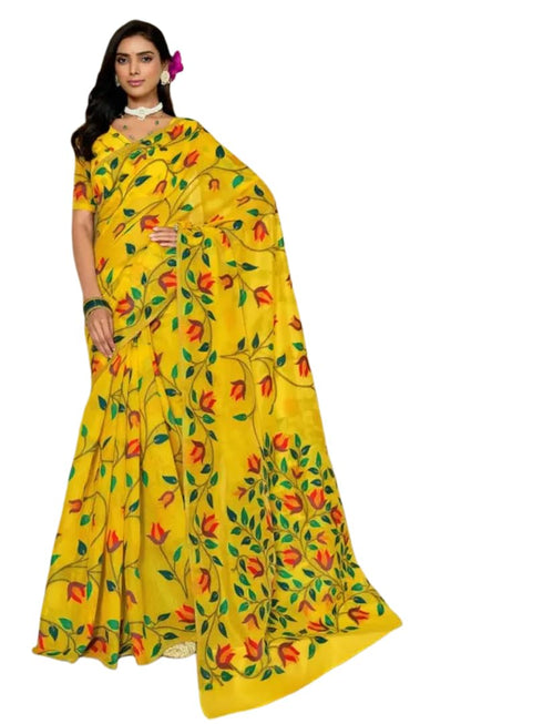 Vasthrlay Printed Multicolor Kalamkari Unstitched