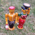PALJJI HANDICRAFTS Wooden Figurine Indian Farmer Couple Human Figure