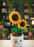 Crochet Sunflower Pot