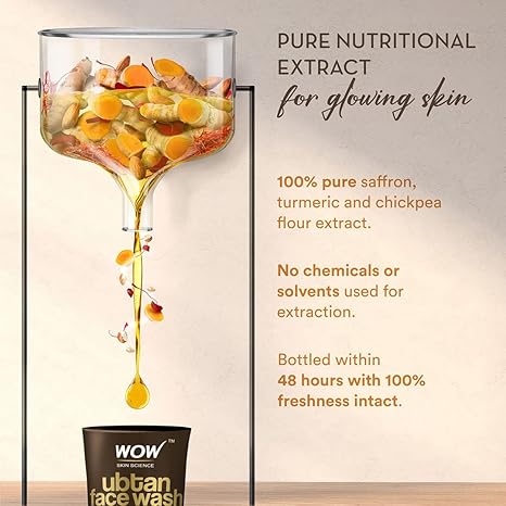 WOW Skin Science Ubtan Face Wash with Chickpea Flour Turmeric