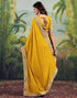Vasthrlay Georgette Embroidery Unstitched Green Saree