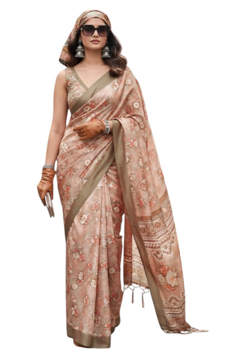 Vasthrlay Orange Traditional Az Ys Pushpa Ethnic Wear