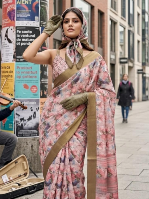 Vasthrlay Orange Traditional Az Ys Pushpa Ethnic Wear