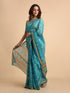 Vasthrlay Cotton Printed Blue Saree