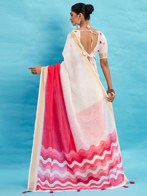 Vasthrlay Printed Unstitched Blouse Ethnic Wear