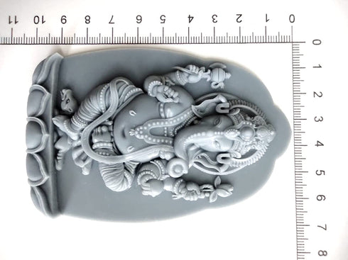 Ganesha pattern silicone mold