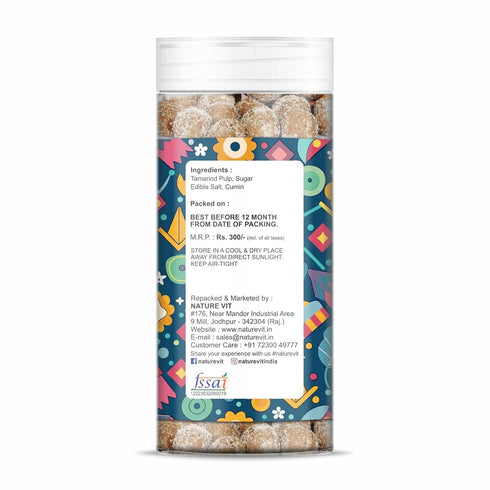 NatureVit Imli Gatagat Candy Sweet & Sour Tamarind Churan Goli