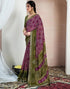 Vasthrlay Chiffon Bandhani Unstitched Yellow Saree