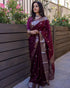 Vasthrlay Banarasi Unstitched Saree