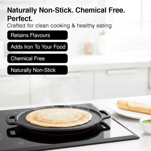 Prestige 30 cm Cast Iron Dosa Tawa