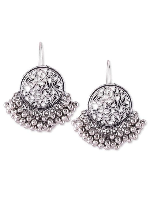 Binnis wardrobe Contemporary Drop inticrated design Hoop Earrings