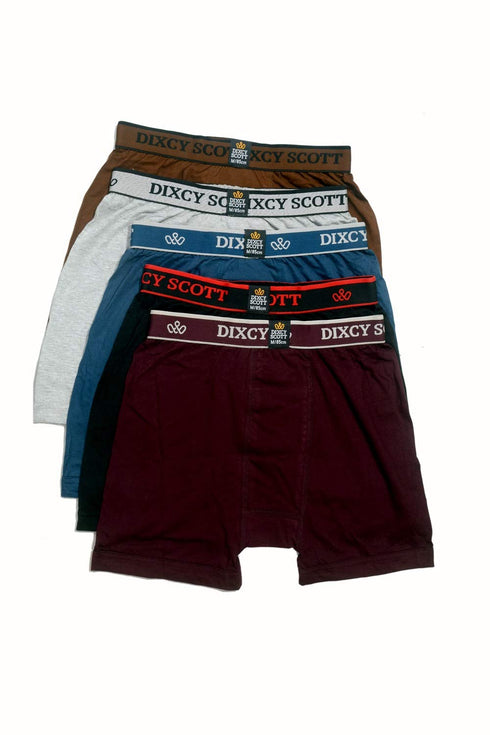 Dixcy Scott Men's Cotton Trunk (Pack Of 5) (193138_Multicolor_L)