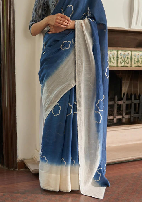 Vasthrlay Lightweight Linen Blend Contrast