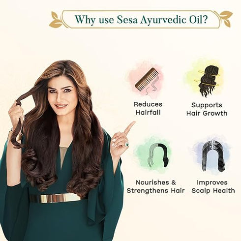 SESA Ayurvedic Hair Growth Oil with Bhringraj