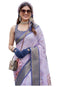 Vasthrlay Purple Traditional Az Ys Dobby Ethnic Wear