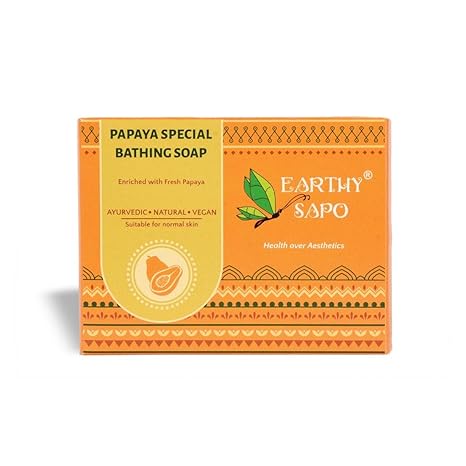 Earthy Sapo Handmade Papaya Special Bathing Soap