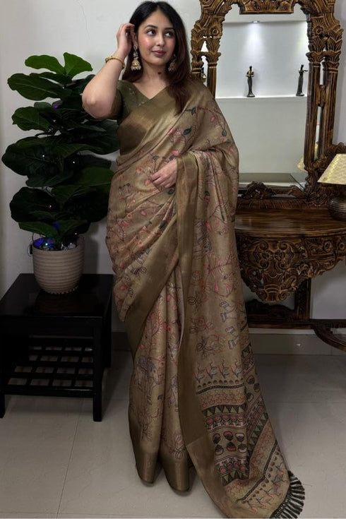 Vasthrlay Cotton Unstitched Lavender Ethnic Wear