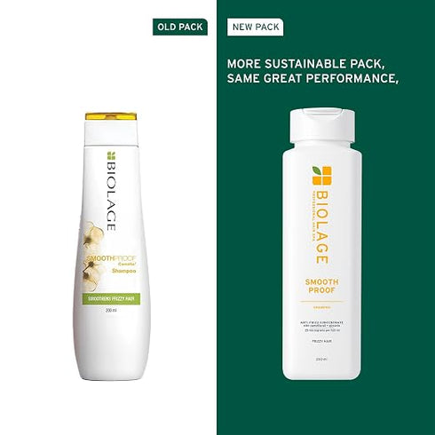 Biolage Smooth Proof Anti Frizz Shampoo for Dry and Frizzy Hair with Camellia