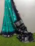 Vasthrlay Grey Bhagalpuri Unstitched Saree