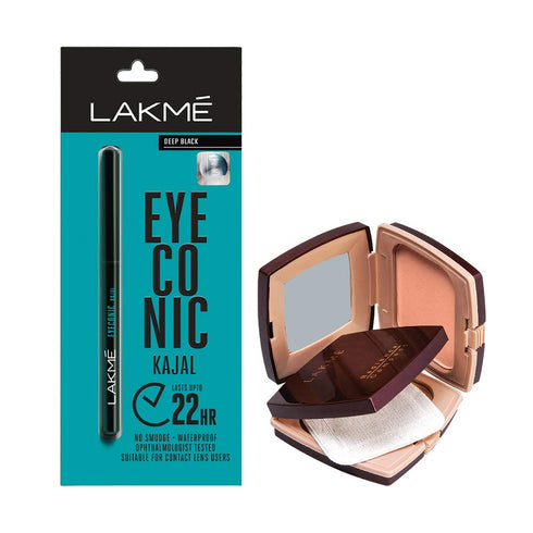 Lakme Radiance Face Compact with Eyeconic Kajal