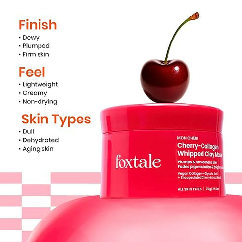 Foxtale Cherry-Collagen Whipped Clay Mask