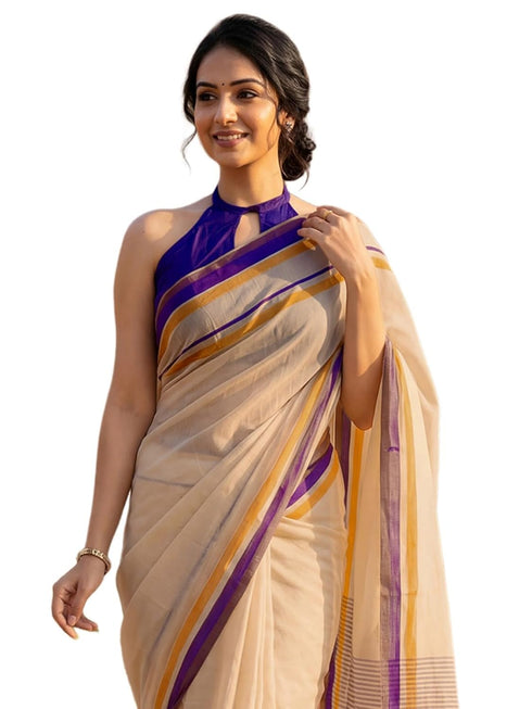 Vasthrlay Printed Lemon Yellow1 Yellow Saree