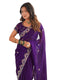 Vasthrlay Sequins Embroidery Green Saree