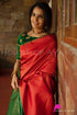 Vasthrlay Orange Kanjivaram Saree